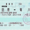 本日の使用切符：JR東海 小田原駅発行 小田原➡︎菊川 乗車券（途中下車印収集）