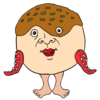 かわいいたこ焼き のイラスト