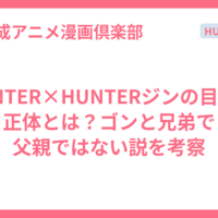 HUNTER×HUNTERジンの目的と正体とは？ゴンと兄弟で父親ではない説を考察