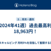〔2024年41週〕過去最高利益18,963円！