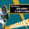 【2025 Roster】変革の幕開け -主力選手との別れ-