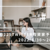 日経平均225Twitter投資家予想と結果　2022/5/30～2022/6/3