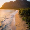 Dawn at Waimanalo beach 