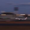 飛行機(JAL ミャクミャクJET)着陸