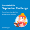 【Duolingo】9月も無事に目標達成