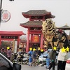 活気が戻って来た中国河南省開封市の街の様子☆観光地『清明上河園』前は露店でいっぱい♪