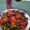 牛ニラトマトとイタリアの缶入り赤スパーク