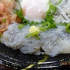 春の海鮮三色丼「生桜えび・生しらす・釜揚げ」＋どん兵衛天ぷらそば