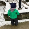 また雪だー！子どもは喜ぶ、親は大変だけど。
