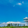 富山新港展望台と新湊大橋