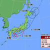 台風6号接近中