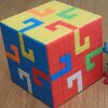 ルービックキューブで模様を作りました！　Rubik's Cube art design