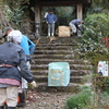 慎太郎命日間近の清掃活動