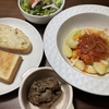 レバーパテ・ニョッキのトマトチーズソース、赤ワインの進む晩酌メニューでした！