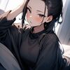 hair pulled back (後ろでまとめた髪) by Animagine XL 3.1