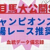 チャンピオンズカップ2021予想+平場推奨馬