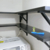 【DIY】洗濯機上の空間をIKEAの棚で北欧の脱衣所風に