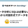 データ分析にSQLは必要ない？ Vannaから対話形式でデータを眺める