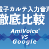 AmiVoiceとGoogleの音声認識率を電子カルテ入力音声で徹底比較してみた！