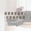 病理検査結果と切除後の経過