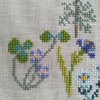 クロスステッチの１７こ目の花
