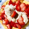 低糖質のミックス粉で焼いたパンケーキ　生クリームは優しい甘さのラカントで糖質オフのランチ
