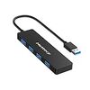 USB3.0 ハブ 4ポートハブ 5Gbps 高速データ送信 HUB 対応 Windows/Mac USB3.0 ウルトラスリム型 軽量 コンパクト【超小型・軽量設計】