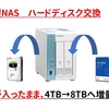 QNAP NAS HDD取り換え＆容量アップ