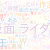 　Twitterキーワード[#全仮面ライダー]　11/07_01:00から60分のつぶやき雲