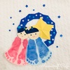 足型アートで織姫と彦星の七夕リースを作ろう！