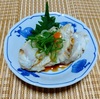 我が家の晩酌タイム　真河豚のたたきの小鉢