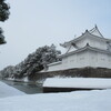 雪が積もる京都