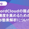 WordCloudの弱点と精度を高めるための形態素解析について