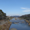 高野川、初春風景。