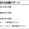 第３回　小論文の出題パターン２　課題解決型の問題