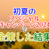 初夏のスペシャルキャンペーン2024で金策した結果