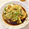 仲屋製麺所（日暮里）春菊天細うどん＋なす天