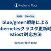 blue/green戦略によるKubernetesクラスタ更新時にIstioの対応方法