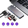 STRENTER USB Type C ハブ MacBook Pro/Air 最新型 6-IN-1 USB-C ハブ PD充電 ポート USB3.0ポート SD/Micro SDカードリーダー 直挿しタイプ Macbook Pro 2016/2017/2018/2019、MacBook Air 2018/2019に対応 グレー