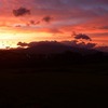 夕焼けの安達太良（暑い日が続いています・・・）