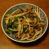 細切り牛肉と野菜のオイスターソース炒め