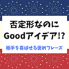 【フランス語】否定形なのに、なかなかGoodなアイデア！？相手を喜ばせる、褒めフレーズ