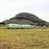 2014年11月 学園通り駅と白山駅間にある田畑で長尾線600形を撮影