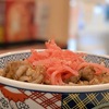 牛丼、島らっきょ、もりやすし