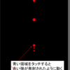 物体の運動の表現をタッチによって開始する