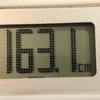 午後21時10分ごろの身長測定（昨日は忘れていました ごめんなさい）
