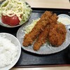 西川口の「あおき食堂」でさんまフライとメンチカツ定食を食べました★