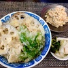 takeout実家飯！野菜天丼、卯の花、鰆の煮魚、ポークマスタード、チャプチェ、八頭の味噌和え、いちごジャム