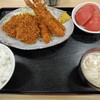 西川口の「あおき食堂」でエビフライとヒレカツ定食を食べました★