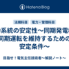 電力系統の安定性～同期発電機が同期運転を維持するための安定条件～